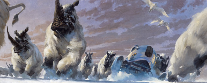 Wooly rhino make a return. Illustration by Gregory Manchess. Source: Gregory Manchess.